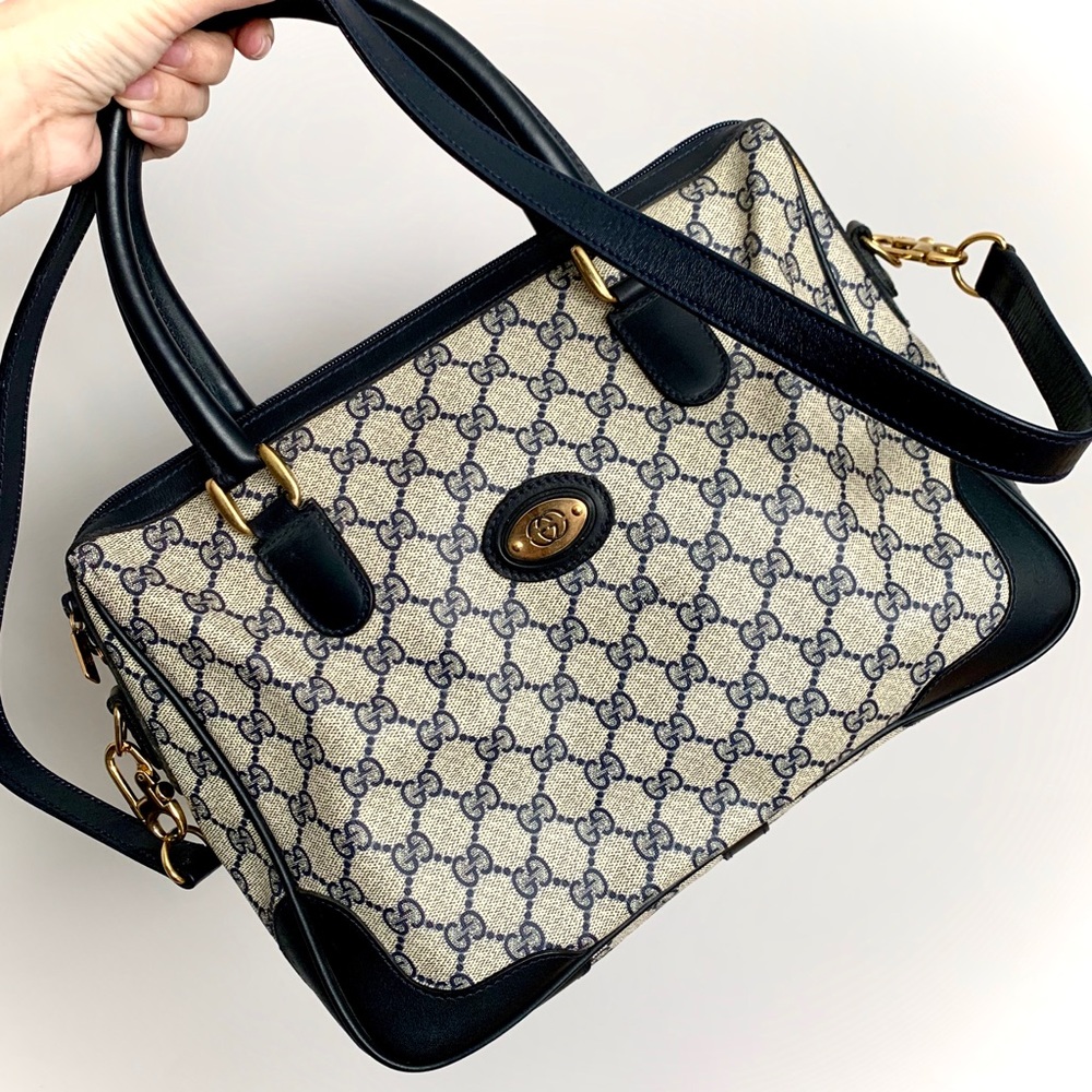 ✖️sold✖️Vintage Gucci Monogram Satchel Bag - Picture 8 of 8